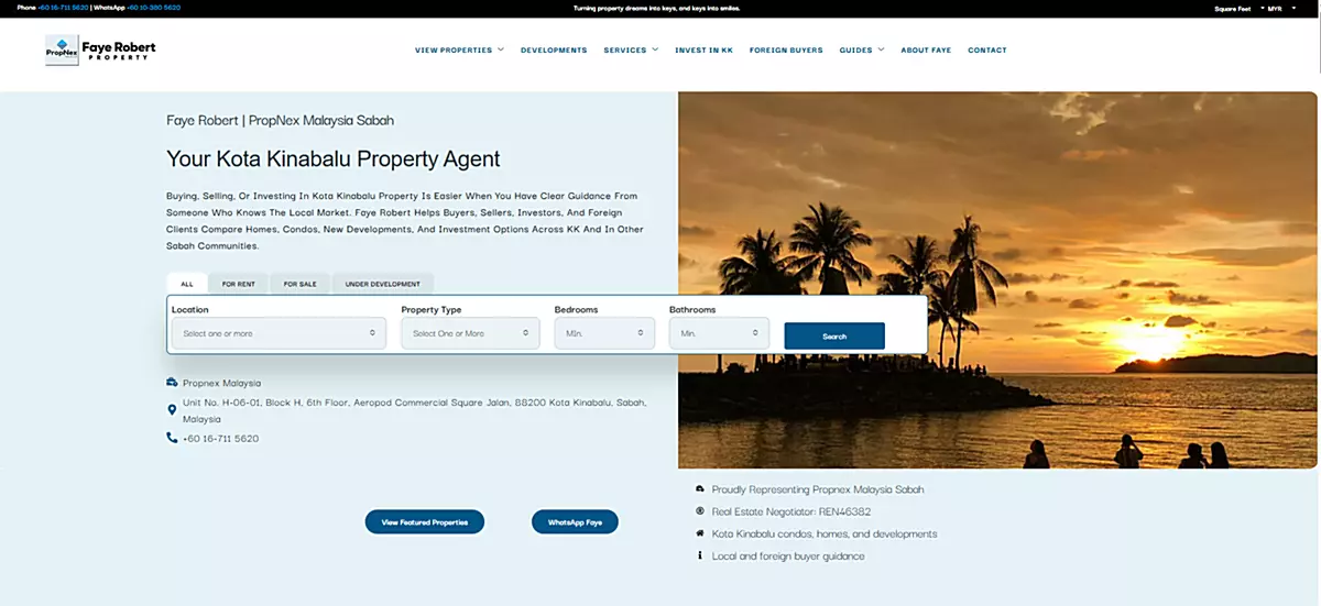 Malaysian real estate website for foreign buyers -Faye Robert Property Home